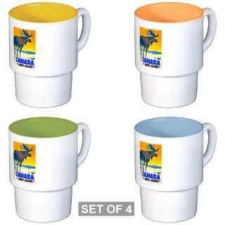 Canada Travel Poster 15 Coffee Cups for $42.00
