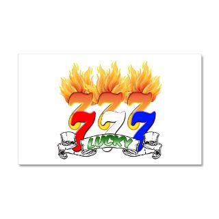 777 Gifts  777 Wall Decals  Lucky Sevens 22x14 Wall Peel