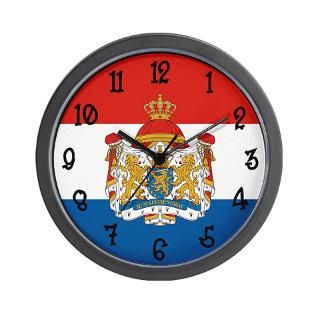 Netherlands Flag Wall Clock for $18.00