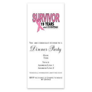 Breastcer Survivor 19 Years Invitations for $1.50