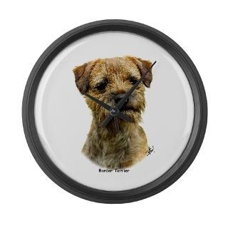Border Terrier 9A21D 19 Large Wall Clock for $40.00