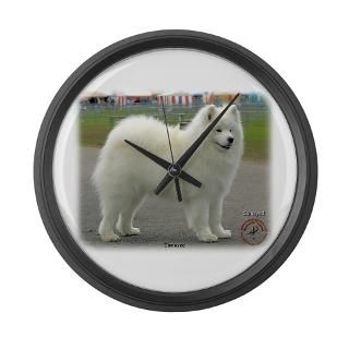 Samoyed 8w19d 18 Large Wall Clock for $40.00