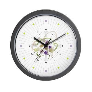Atom Flowers #19 Wall Clock for $18.00
