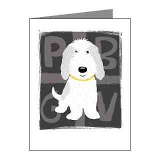 Gifts  Akc Note Cards  Grey & White PBGV Note Cards (Pk of 20