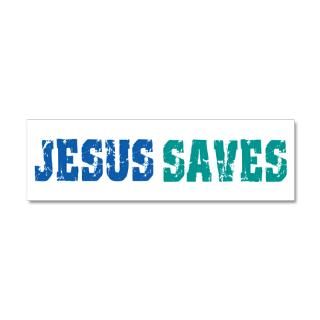 Christ Gifts  Christ Wall Decals  Jesus Saves 21x7 Wall Peel
