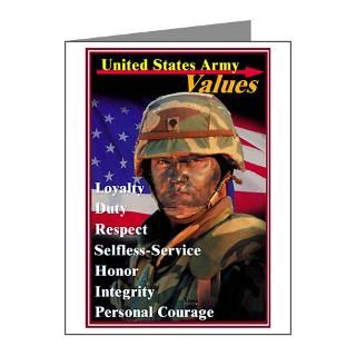 Gifts  American Note Cards  US Army Values Note Cards (Pk of 20
