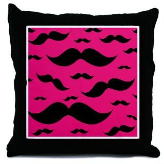 Mustache Pillows Mustache Throw & Suede Pillows  Personalized