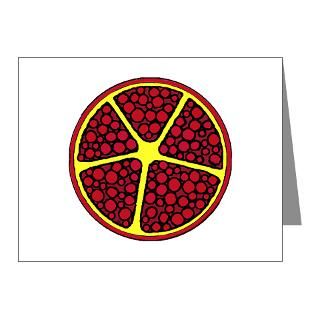 Gifts  Art Note Cards  abstract pomegranate Note Cards (Pk of 20