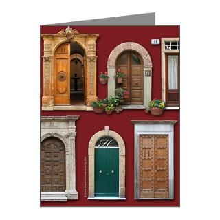 Gifts  Alphabet Note Cards  Tuscan Doors H Note Cards (Pk of 20