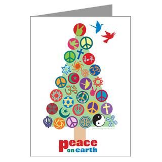 Greeting Cards  Holiday Peace Tree Greeting Cards (Pk of 20
