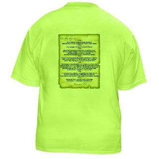 Literary Birthday (January 23) Green T Shirt