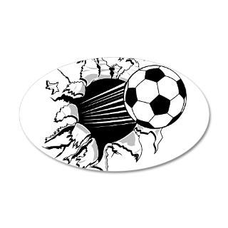 Ball Gifts  Ball Wall Decals  Soccer Ball Tearout 22x14 Oval Wall