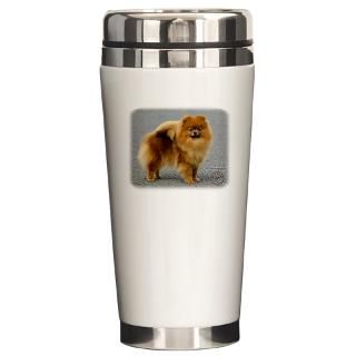 Animal Gifts  Animal Drinkware  Pomeranian 9R042D 22 Travel Mug