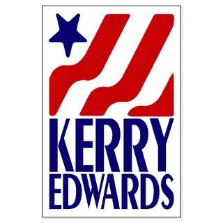 Kerry Edwards 2004  Irregular Liberal Bumper Stickers n Pins