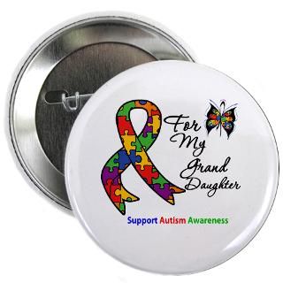 Autism Awareness Walk Buttons  Autism Granddaughter 2.25 Button