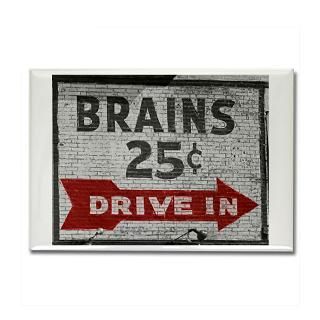 Brains 25 Cents Rectangle Magnet for $4.50