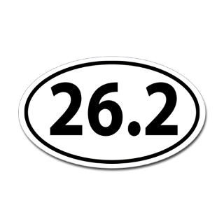 26.2 Marathon Oval decal Sticker by thesharpfork