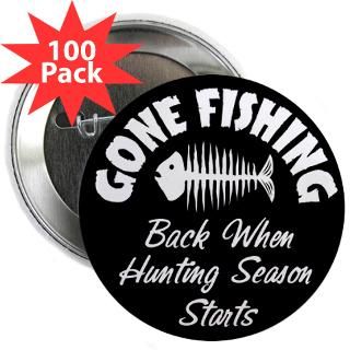 Gifts  38Gglc Buttons  Gone Fishing 2.25 Button (100 pack