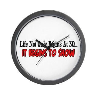Life not only begins at 30 Wall Clock for $18.00