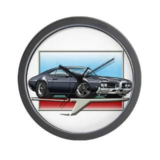 Black 1969 Cutlass Wall Clock