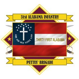 31st Alabama Inf (Flag 5.1).png Iron On for $12.50