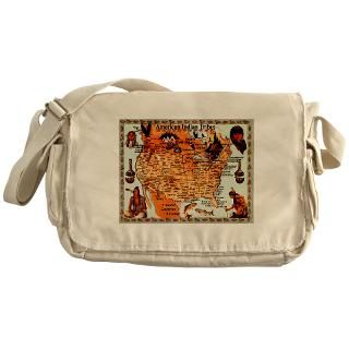 Tribes by State Map Messenger Bag for $37.50