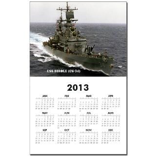 USS BIDDLE (CG 34) Calendar Print
