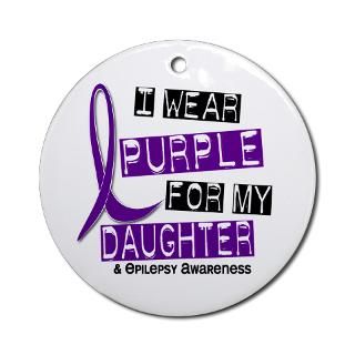 Wear Purple 37 Epilepsy Ornament (Round) for $12.50