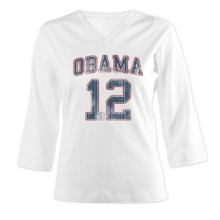 Vintage Team Obama 12 Womens Long Sleeve Shirt (3/4 Sleeve) by