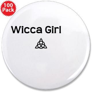 Gifts  Buttons  Wicca Girl 3.5 Button (100 pack)