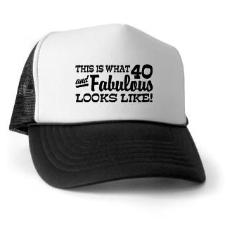 40 Gifts  40 Hats & Caps  Funny 40th Birthday Trucker Hat