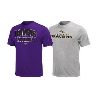 Baltimore Ravens Purple/Steel 2 T Shirt Combo Pack