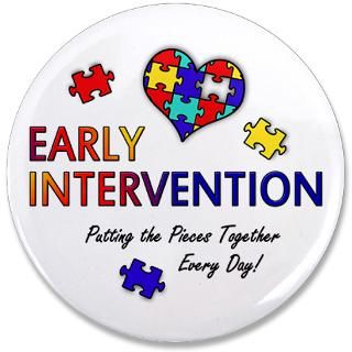 Asd Gifts  Asd Buttons  Early Intervention (Autism) 3.5 Button