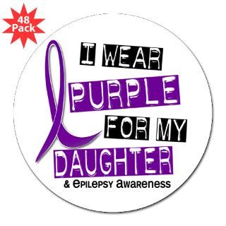 Wear Purple 37 Epilepsy Round Sticker for $30.00