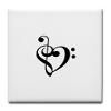 Treble Bass Clef Heart Magnet by allico