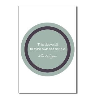 Shakespeare Quote (gray) Postcards (Package of 8) for $9.50