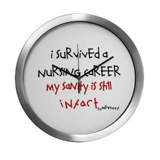 Retired Nurse Modern Wall Clock for $42.50