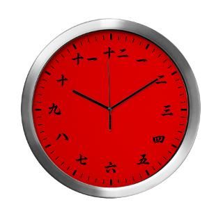 Chinese Numeral Modern Wall Clock (Red) for $42.50
