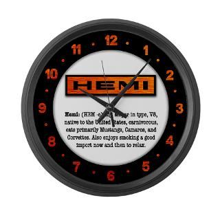 HEMI definition Large Wall Clock for $40.00