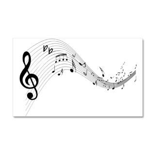 Wall Decals  Mixed Musical Notes (black) 38.5 x 24.5 Wall Peel