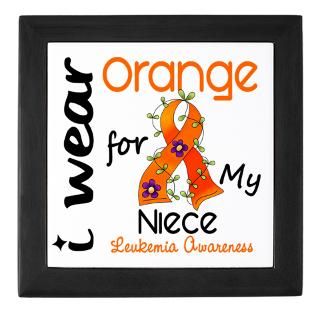 Wear Orange 43 Leukemia Keepsake Box