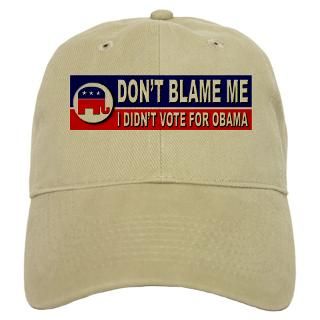 Anti Obama Dont Blame Me Baseball Cap