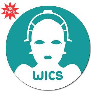 WICS 3 Lapel Sticker (48 pk) for $30.00