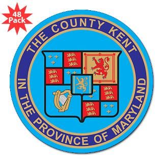 KENT COUNTY 3 in Lapel Sticker (Pk of 48) for $30.00