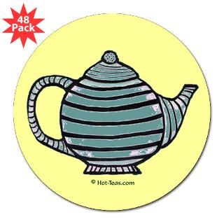 Teapots 3 Lapel Sticker (48 pk)