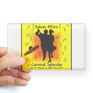 Carnival Splendor Salsas 49ers Sticker (Rectangul for $4.25