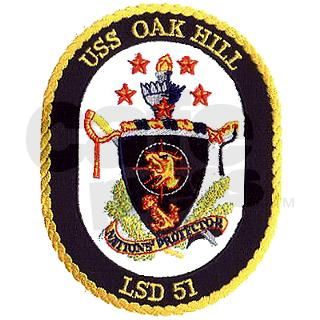 Stickers  USS Oak Hill LSD 51 Rectangle Sticker