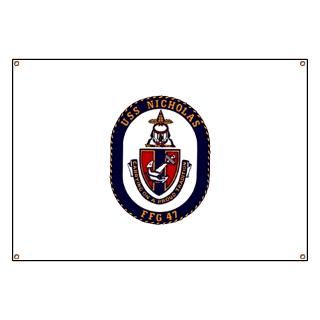 USS Nicholas FFG 47 Navy Ship Banner for $59.00