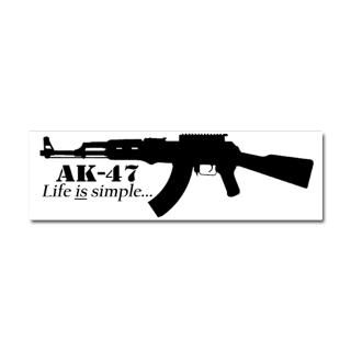 AK 47   Life is simple Car Magnet 10 x 3 for $6.50