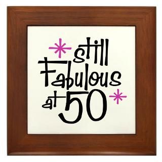 50 Gifts  50 Home Decor  Still Fabulous at 50 Framed Tile